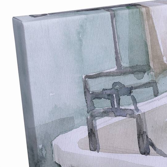 Bathroom Scene 16" x 12" Canvas Wall Art